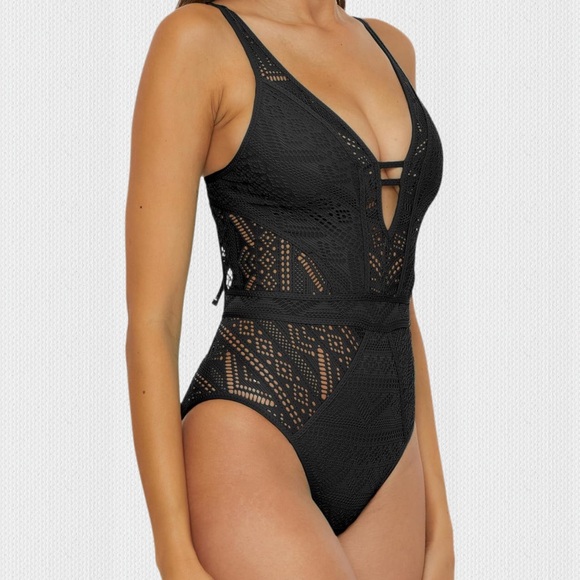 NWT BECCA Color Play One Piece Swimsuit - Picture 3 of 6